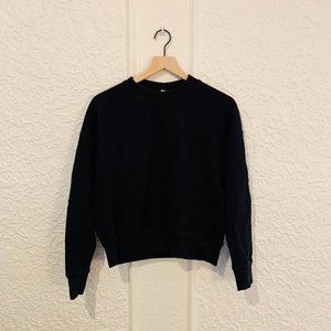 Uniqlo U Sweatshirt | Black | Size L